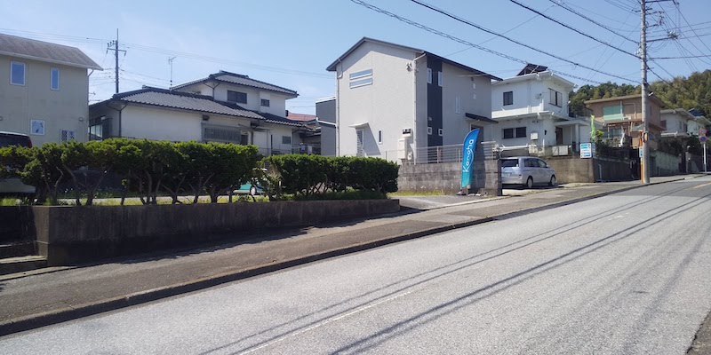 岩崎駐車場（10台分）の入り口