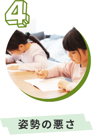 姿勢の悪さ